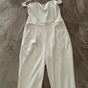 White pant jumpsuit
